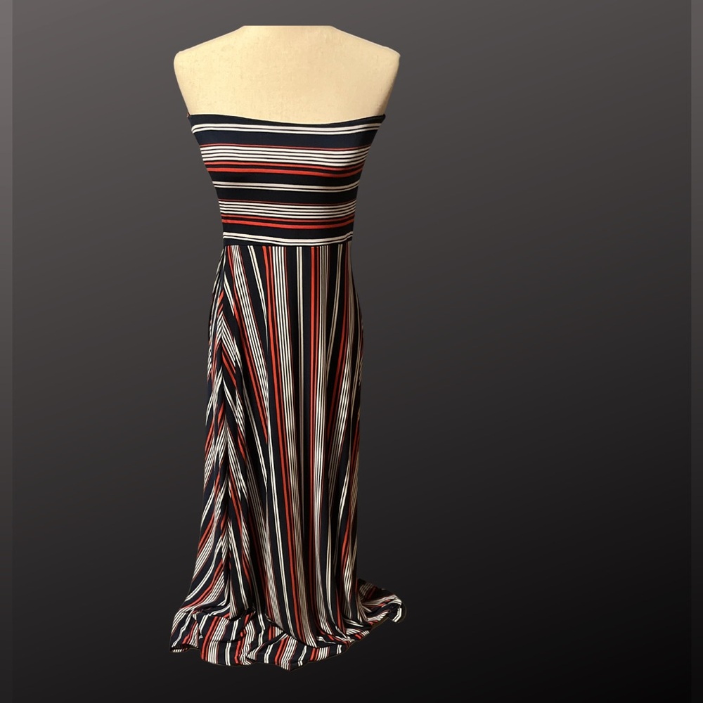 Strapless summer dress with slit. From Banana Republic.  Medium